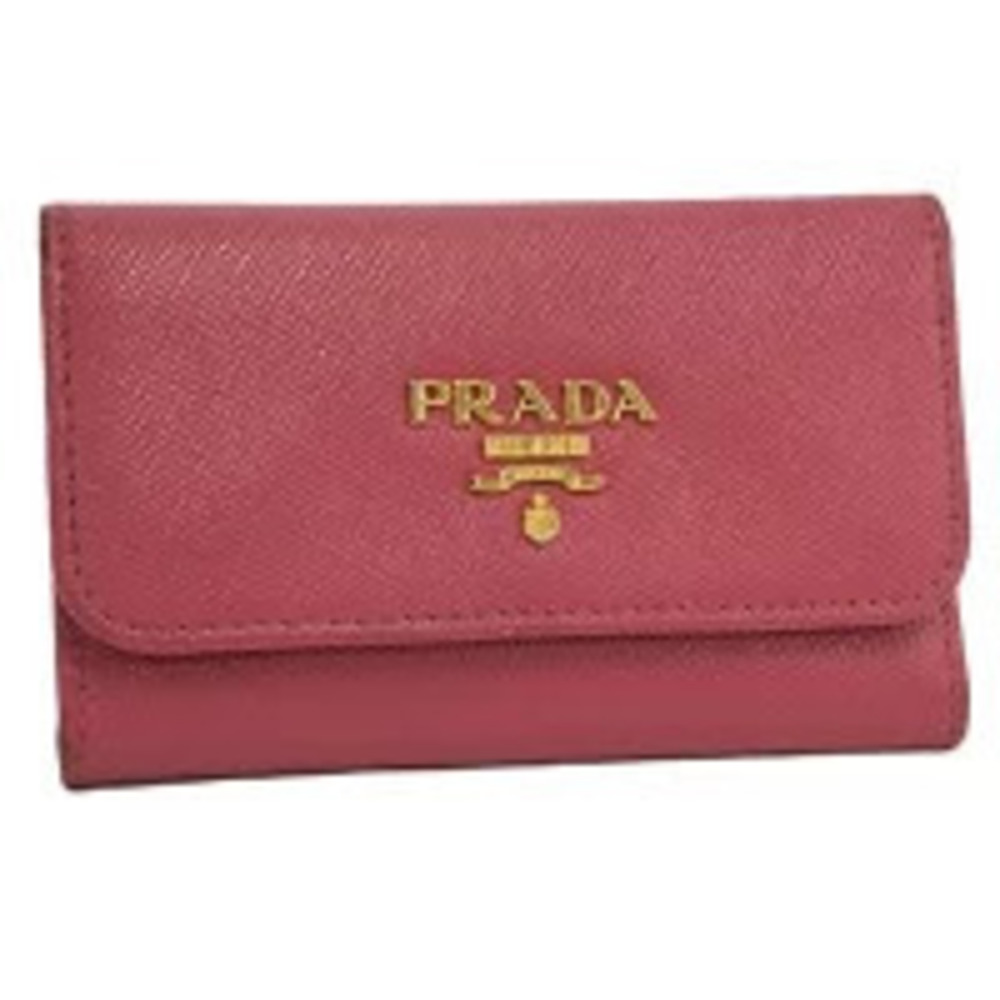 Prada Case Wallet Saffiano leather pink